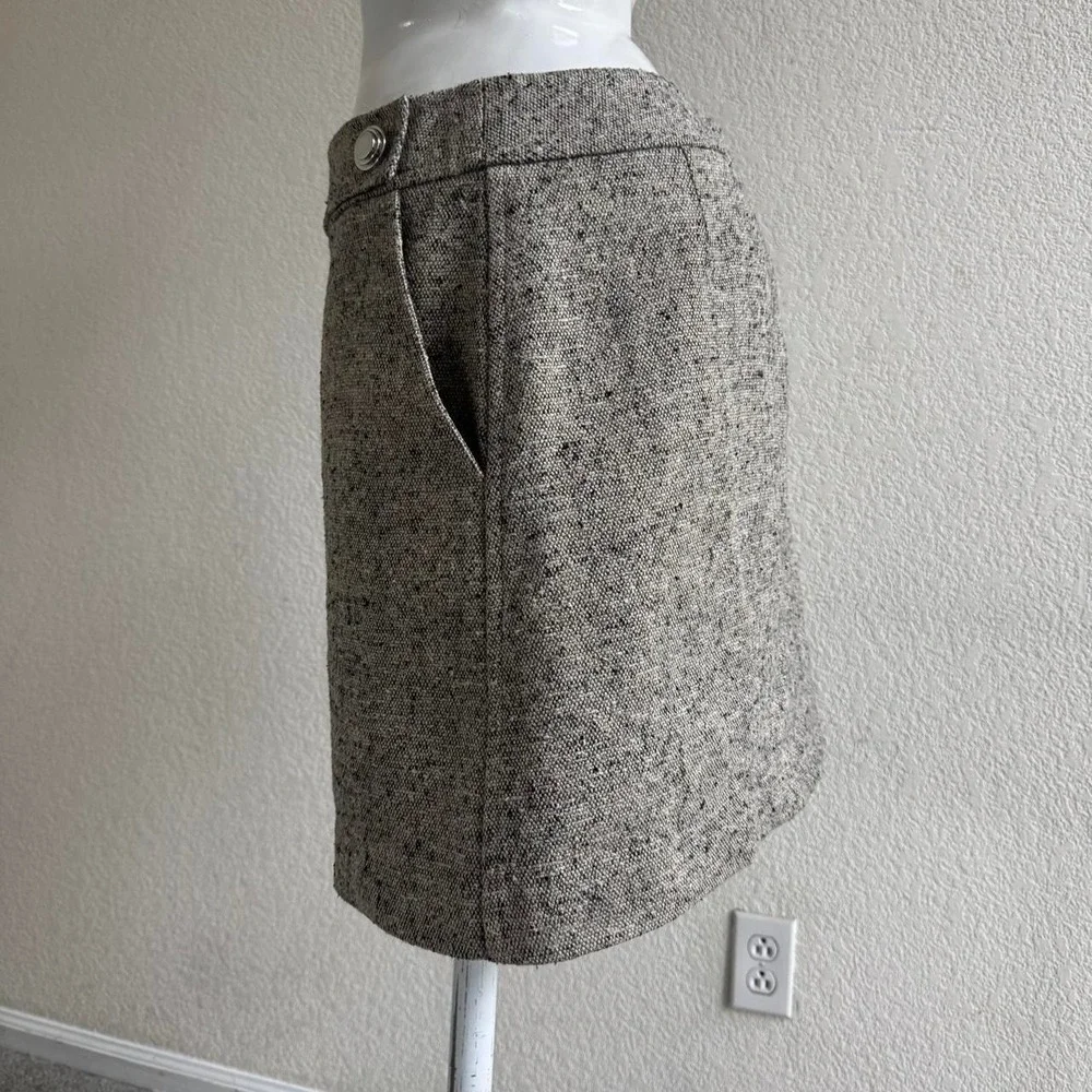 Tory Burch tab tweed midi skirt size 12